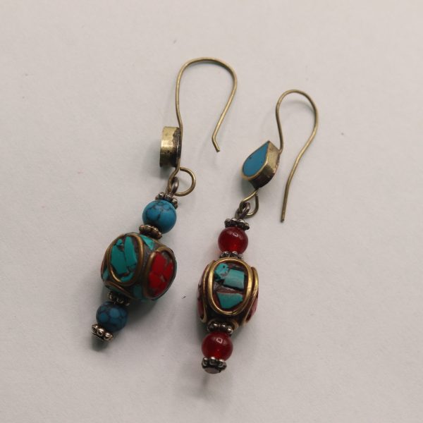 Beautiful Handwork Earring/Vintage Style Afghan new look Handmade-Gypsy-Casual Earring gypsy-Antique Style Earring-Turkmen-Kochi earring